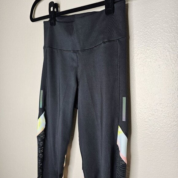 Adidas XS Leggings Black How We Do Tights Athletic Reflective Active Gym Yoga - Picture 2 of 9